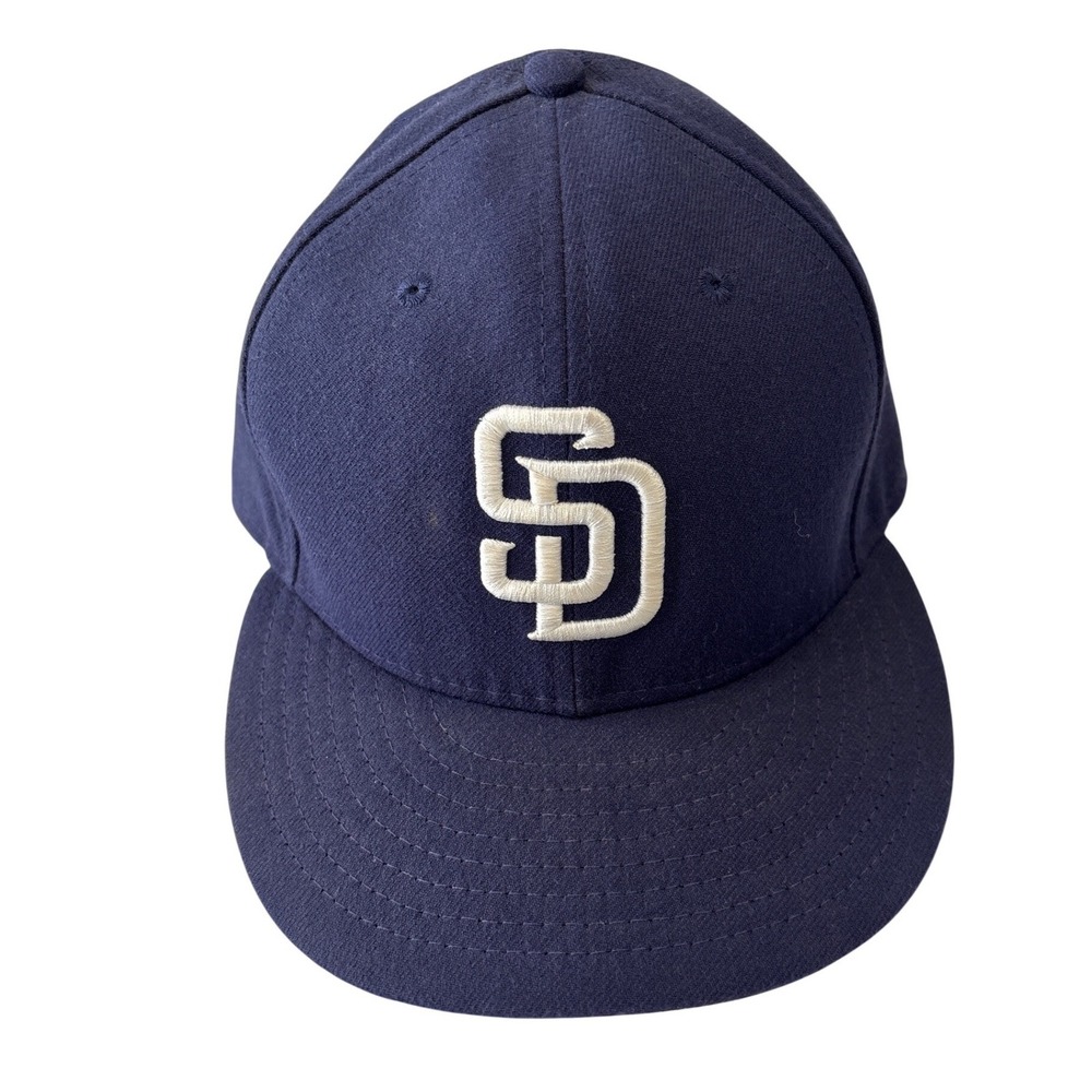 New Era 59FIFTY San Diego Padres MLB Authentic On-Field Fitted Hat Navy 7 3/8